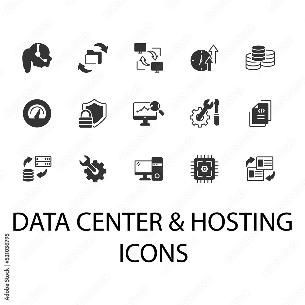 data center and hosting icons set . data center and hosting pack symbol vector elements for infographic web data center and hosting icons set . data center and hosting pack symbol vector elements for infographic web
