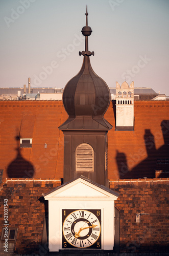 Vienna, Austria: rooftops in  old city center at Goldschmiedgasse   photo