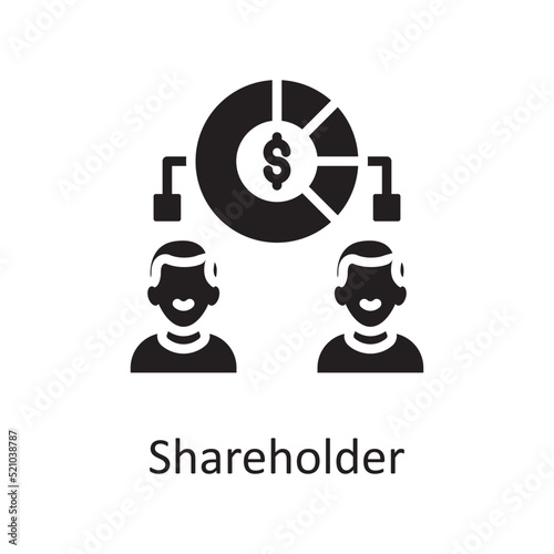 Shareholder vector solid Icon Design illustration. Miscellaneous Symbol on White background EPS 10 File