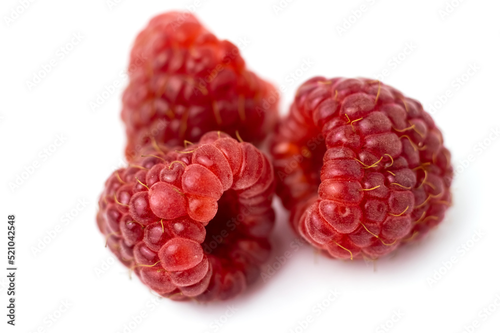 image of a raspberry on a white background. image of a raspberry on a white background.
