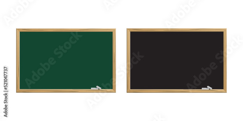 Chalkboard set. Blackboard collection