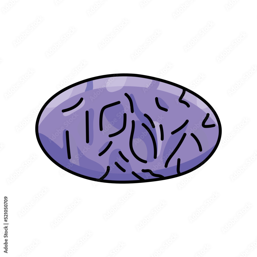 Charoite color line icon. Precious stones. Charoite color line icon. Precious stones.