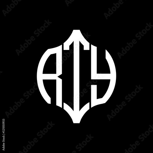 RTY letter logo. RTY best black background vector image. RTY Monogram logo design for entrepreneur and business.
