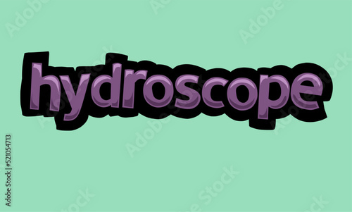 HYDROSCOPE background writing vector design