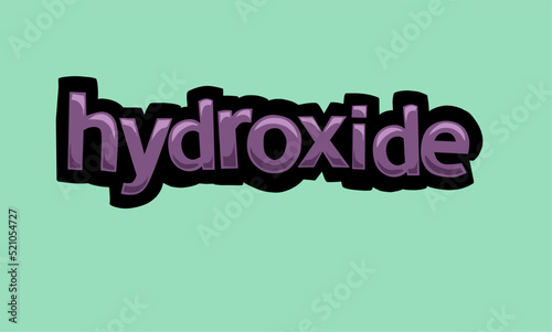 HYDROXIDE background writing vector design