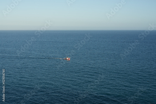 A vessel on the ocean