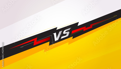 Vector illustration of versus letters design for sports, gaming, fight competition. VS battle backgrounds