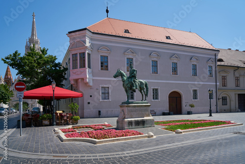 Photography Equestrian Staute of count András Hadik (Hadik András lovasszobra) in Budapest,