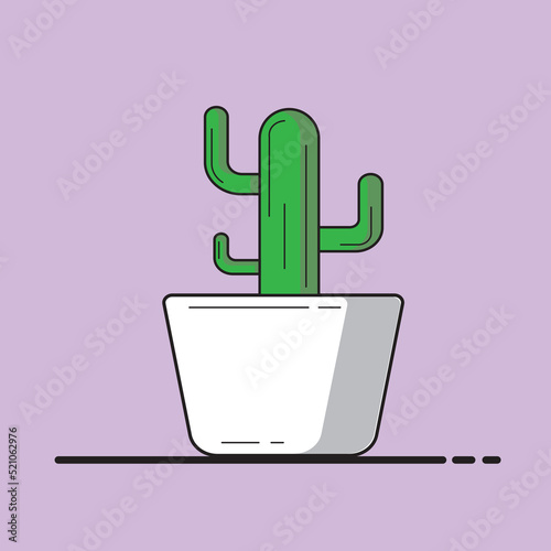 ornamental plant cactus vector illustration