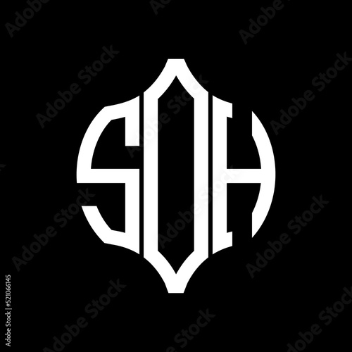 SOH letter logo. SOH best black background vector image. SOH Monogram logo design for entrepreneur and business.