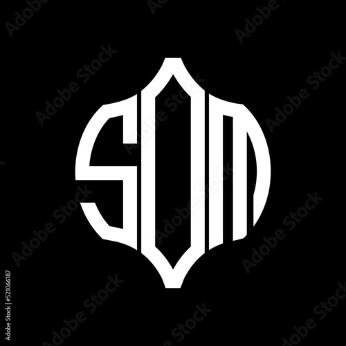 SOM letter logo. SOM best black background vector image. SOM Monogram logo design for entrepreneur and business.