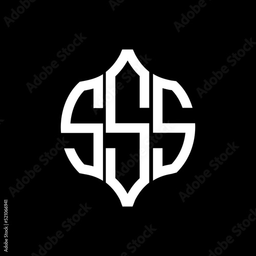 SSS letter logo. SSS best black background vector image. SSS Monogram logo design for entrepreneur and business.
