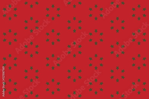 Geometric pattern in the colors of the national flag of Morocco. The colors of Morocco.