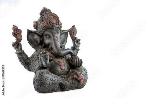 Ganesha statue isolated on white background © REGyS_photos