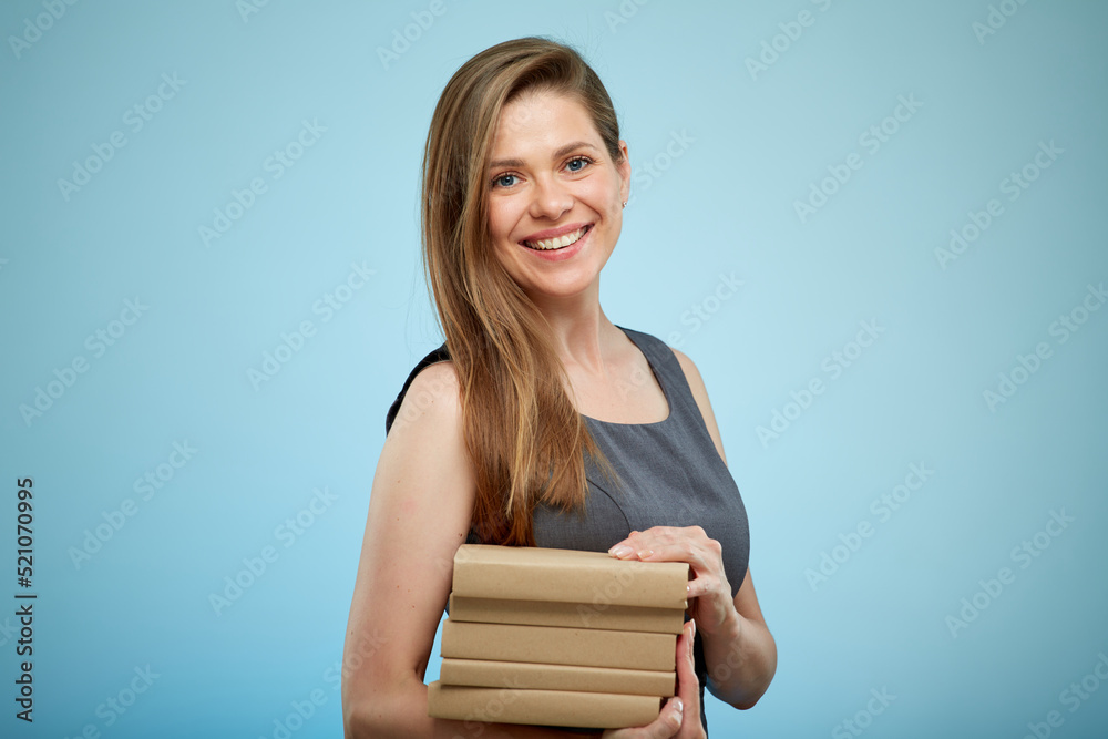 Smiling woman isolated portrait Smiling woman isolated portrait