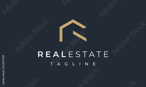 Real Estate - R House Logo Design