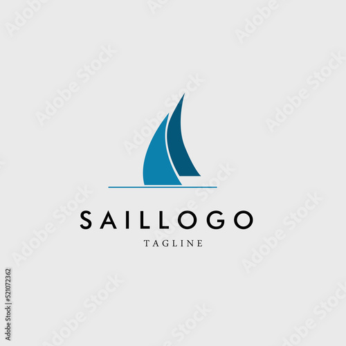 sail logo vector illustration design for use company brand business