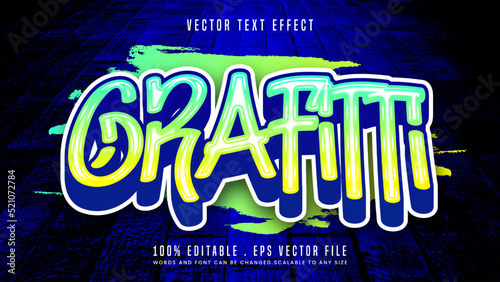 Grafitti 3d editable text effect font style