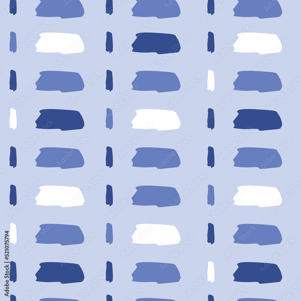 Monochrome blue brush strokes seamless pattern. Vector illustration. Perfect for print, scrapbooking, wallpaper, textile, fashion. Monochrome blue brush strokes seamless pattern. Vector illustration. Perfect for print, scrapbooking, wallpaper, textile, fashion.