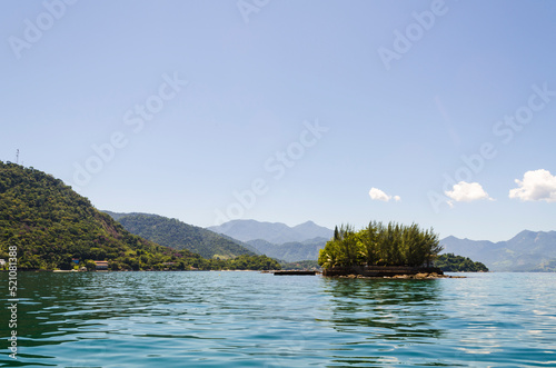 Tropical small island at the coast of Angra dos Reis town, State of Rio de Janeiro, Brazil. Taken with Nikon D5100 18-55 lens, at 18mm, 1/320 f 9.0 ISO 100. Date: Mar 16, 2014 photo