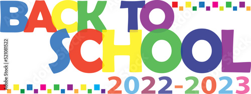 Back to School Colorful Logo