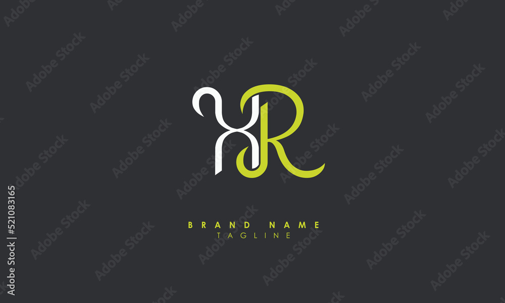 Alphabet letters Initials Monogram logo XR, RX, X and R Stock Vector ...