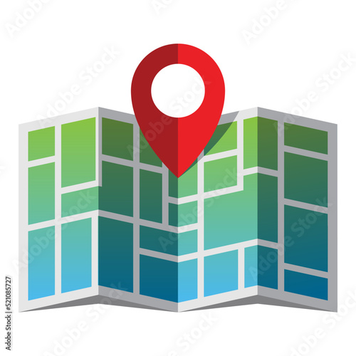 Vector Map and Pin