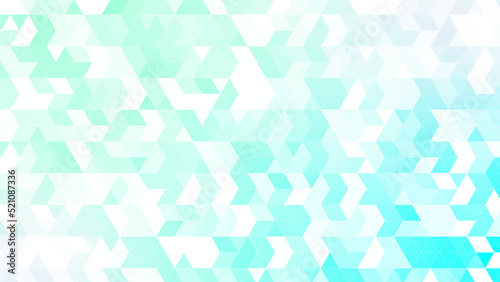 三角パターン背景素材，グリーンのグラデーション