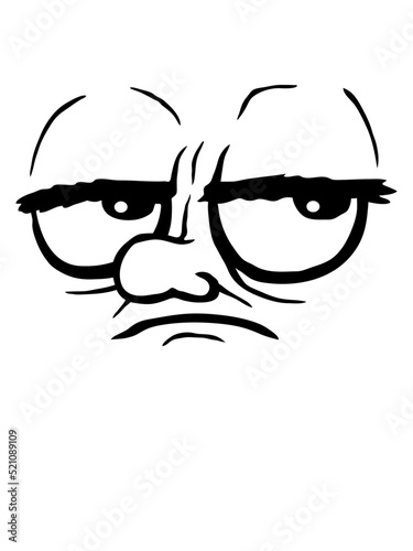 Augen verdrehen Cartoon genervt 