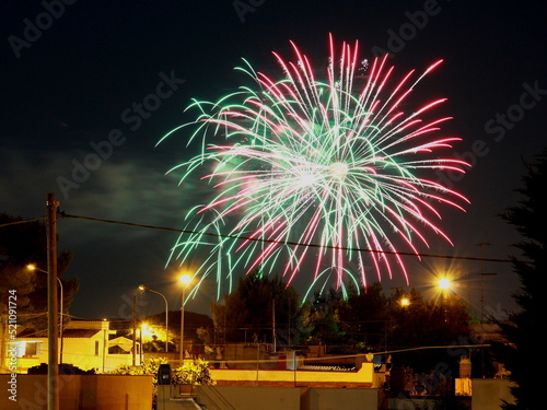 fireworks at the summer celebration photo