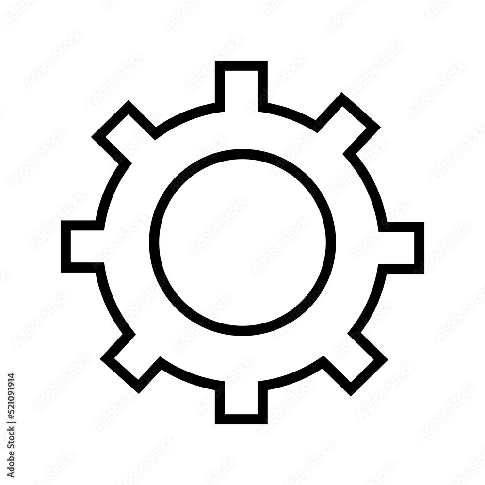 Multimedia and connection web icon, System or gear icon