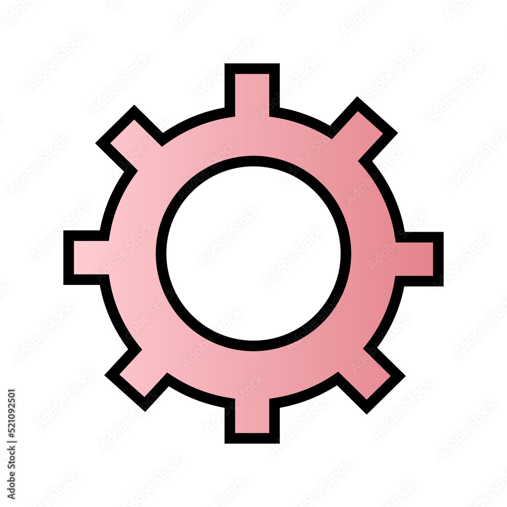 Multimedia web icon pink fill and black stroke volume icon