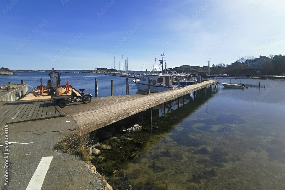 harbour pier on the island of Styrso