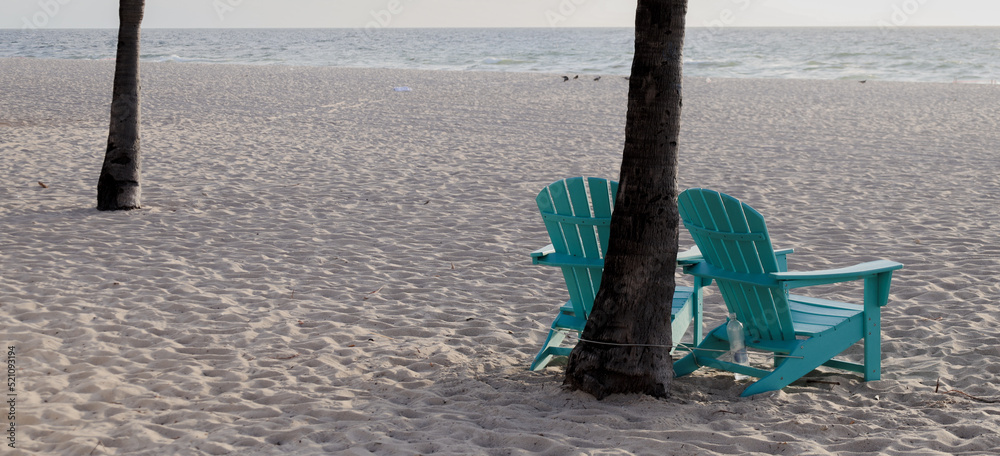 Adirondack Chairs on the beach in ft lauderdale florida Adirondack Chairs on the beach in ft lauderdale florida