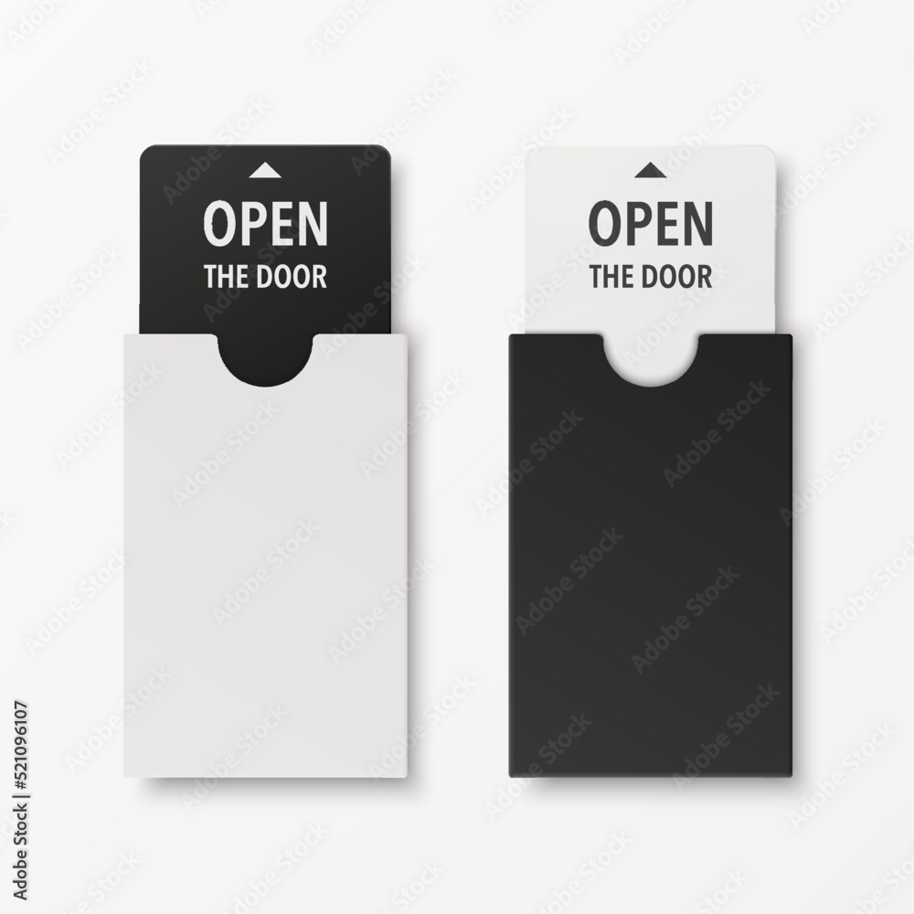 Vector 3d Realistic White, Black Guest Room, Plastic Hotel Apartment Keycard Template with Paper Cover Case, Wallet. Design Template of Hotel Room Plastic Key Card for Mockup, Branding. Top View Vector 3d Realistic White, Black Guest Room, Plastic Hotel Apartment Keycard Template with Paper Cover Case, Wallet. Design Template of Hotel Room Plastic Key Card for Mockup, Branding. Top View