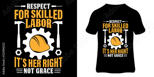 Labor day t-shirt design lettering and typography vector. Labor day t-shirt design quote and print template.