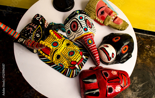 Mascaras tradicioanles Guatemaltecas de moros photo