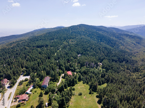 Aerial view of Koprivkite area at Rhodopes Mountain, Bulgaria photo