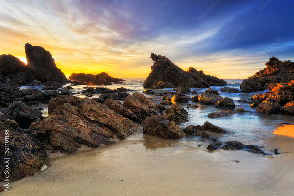 Sea Forster Sand Rocks light