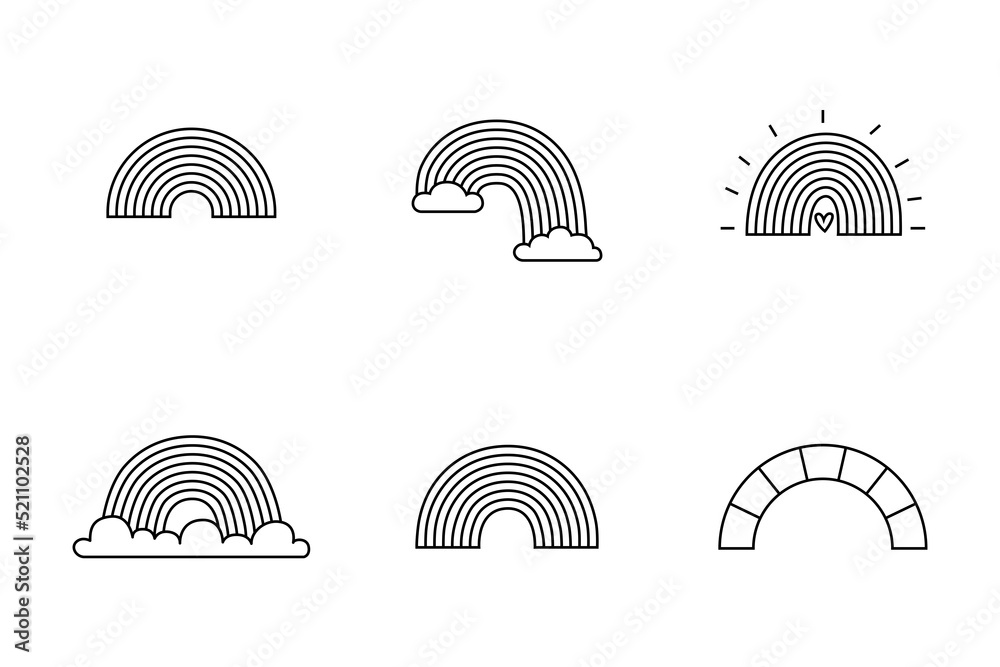 Dibujos De Arco Iris