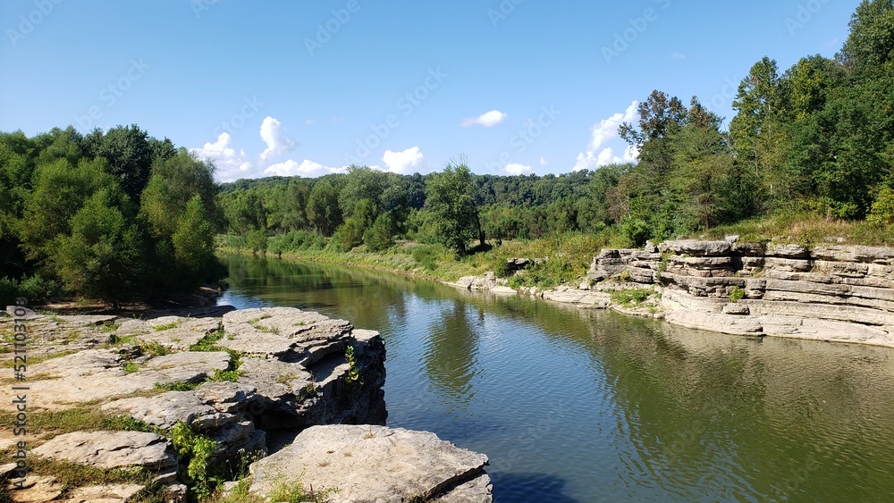 Stream between the rocks