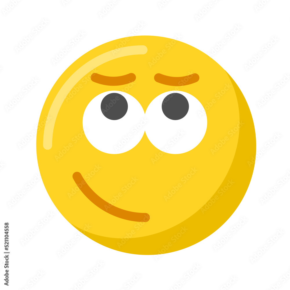 Fototapeta premium thingking face smiley