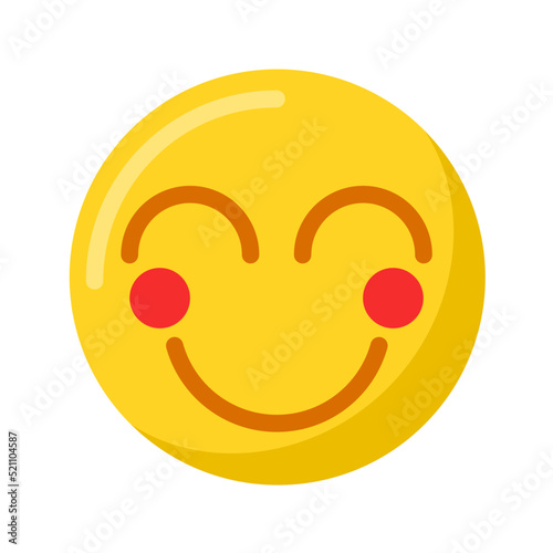 smiley face with a smile