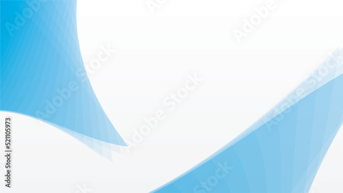 Abstract white background with blue paper corner decoration.