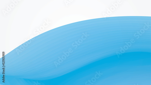 Abstract white and curvy blue background.