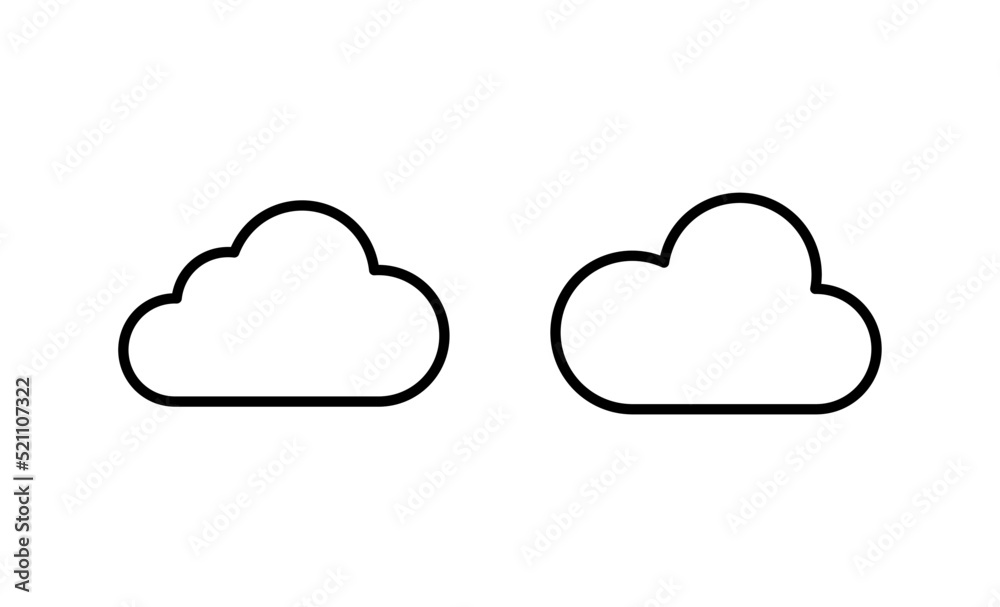 Cloud icon vector. cloud sign and symbol Cloud icon vector. cloud sign and symbol