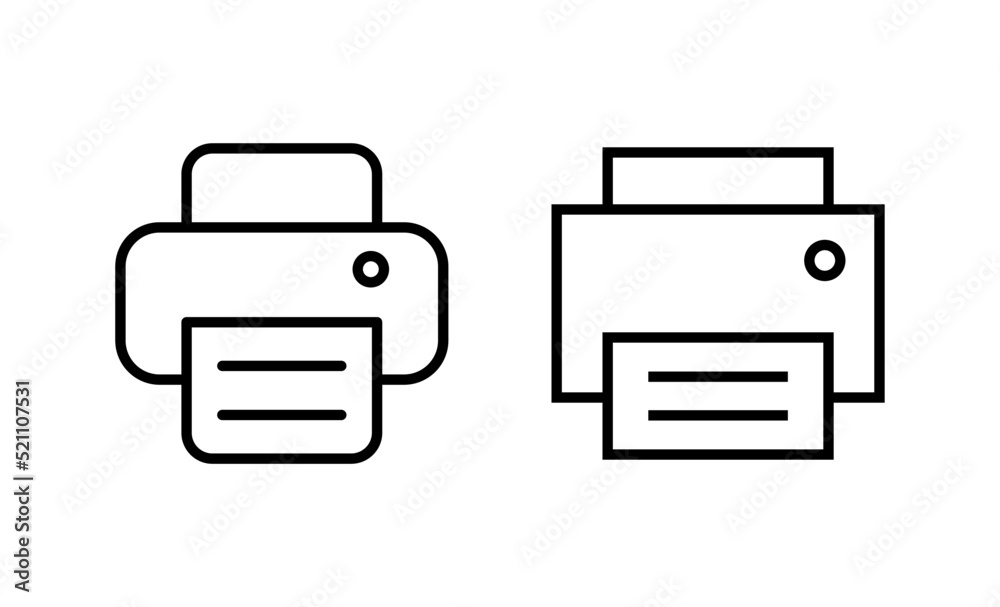 Print icon vector. printer sign and symbol Print icon vector. printer sign and symbol