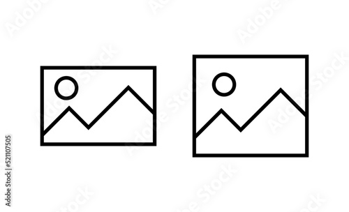 Picture icon vector. photo gallery sign and symbol. image icon