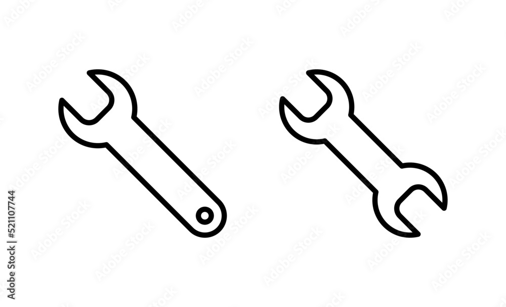 Wrench icon vector. repair icon. tools sign and symbol Wrench icon vector. repair icon. tools sign and symbol