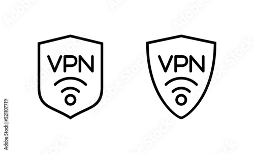 Vpn icon vector. Private network sign and symbol. virtual private network icon.